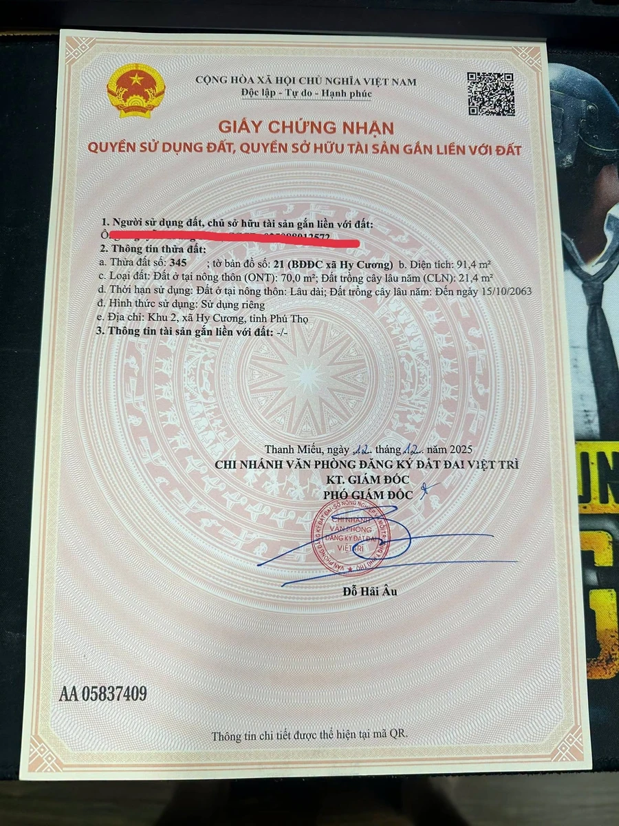 Bán đất 92m² khu Hy Cương, giá 799 triệu - Ảnh thu nhỏ 2