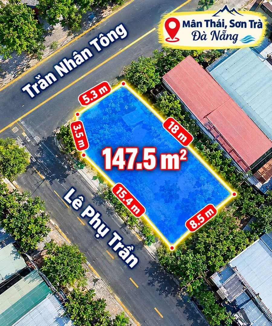 Bán nhà 2 tầng 6PN 147m² 2 mặt tiền Trần Nhân Tông Sơn Trà - Ảnh thu nhỏ 2
