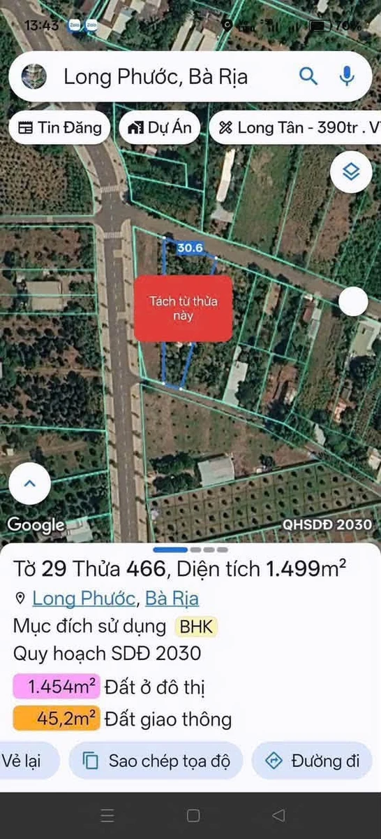 Bán 516m2 đất vườn tại Phường Tam Long, Bà Rịa, giá 1 tỷ 750 - Ảnh thu nhỏ 3
