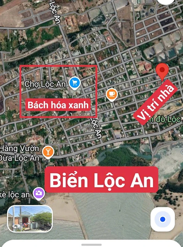 Bán đất tặng nhà 194m² gần biển Lộc An, Xã Phước Hải, giá 2,65 tỷ