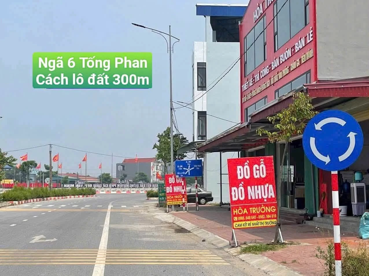 Bán đất kinh doanh 100m² mặt tiền 5m Ngã Sáu Phù Cừ - Ảnh 1