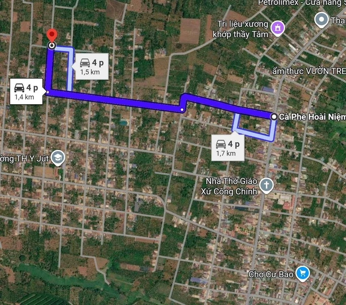 Bán đất nền Cư Bao 255m2, 255 triệu, sổ riêng