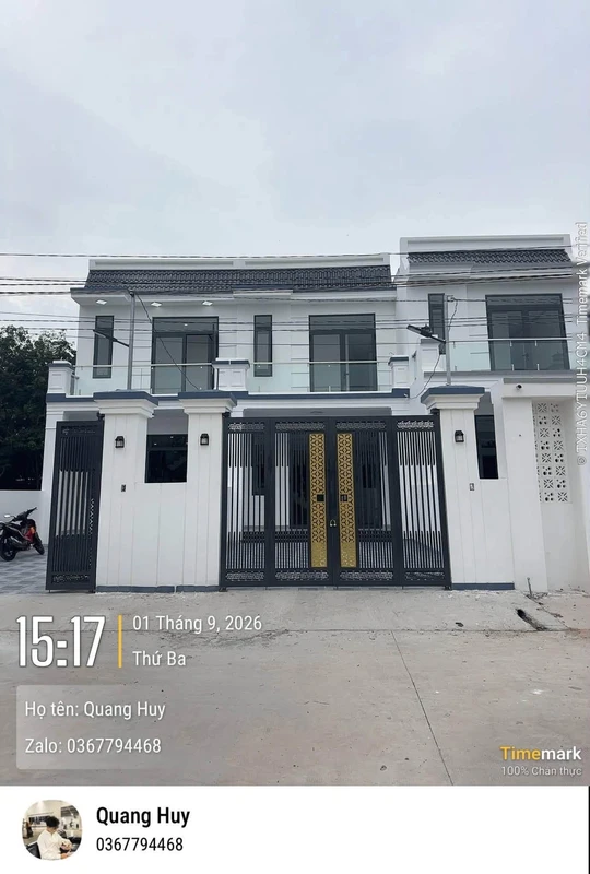 Bán nhà trệt lầu sân vườn 60m2 Bến Cát, Bình Dương