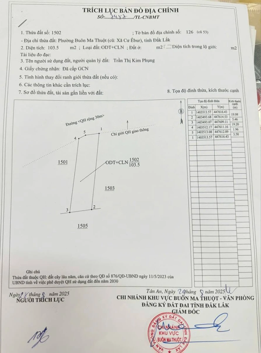 Bán lô đất mặt tiền Giải Phóng 100m² Đắk Lắk - Ảnh thu nhỏ 5