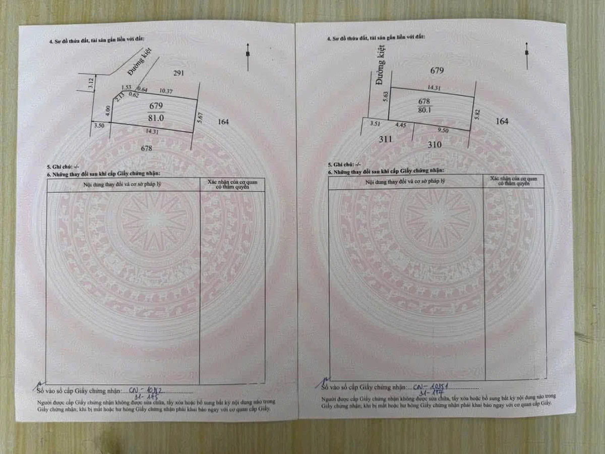 Bán 2 lô đất kiệt ô tô 80-81 m² gần cầu Võ Nguyên Giáp, Huế - Ảnh thu nhỏ 2