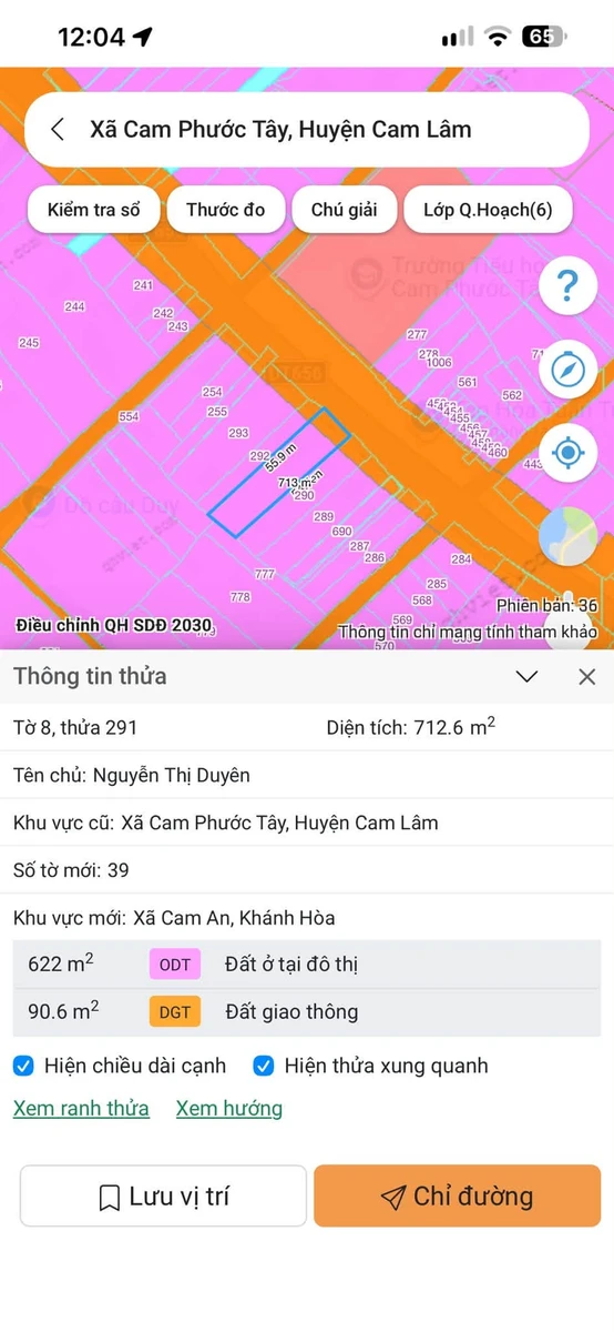 Bán đất mặt tiền 16m, 713m² tại Cam Phước Tây - Ảnh thu nhỏ 5