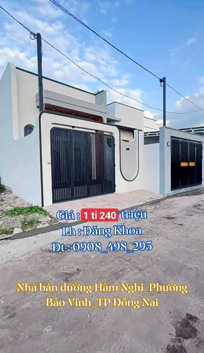 Bán nhà mới xây 5x19m, sổ hồng riêng, giá 1,24 tỷ tại Phường Bảo Vinh, Đồng Nai - Ảnh 1