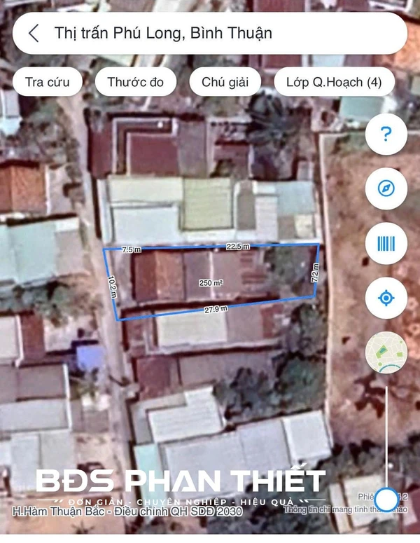 Bán đất mặt tiền 10m Phú Long, Phan Thiết, 246 m², 1 tỷ 400 triệu