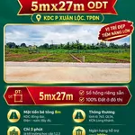 Bán đất ở đô thị 5x27m, 390 triệu, Phường Xuân Lộc, TP Đồng Nai - Ảnh thu nhỏ 1