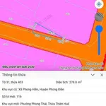 Bán lô đất 211m2 ba mặt tiền gần trung tâm Phong Điền, Huế, giá 69 triệu - Ảnh thu nhỏ 3
