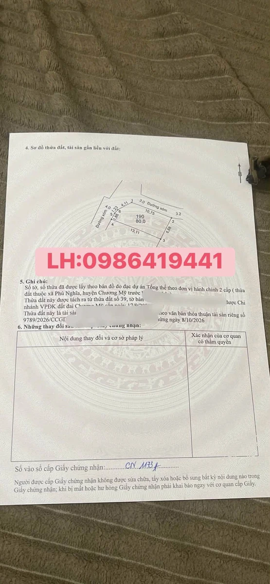 Bán đất lô góc 80m² hơn 2 tỷ tại xã Phú Nghĩa, Hà Nội - Ảnh thu nhỏ 3