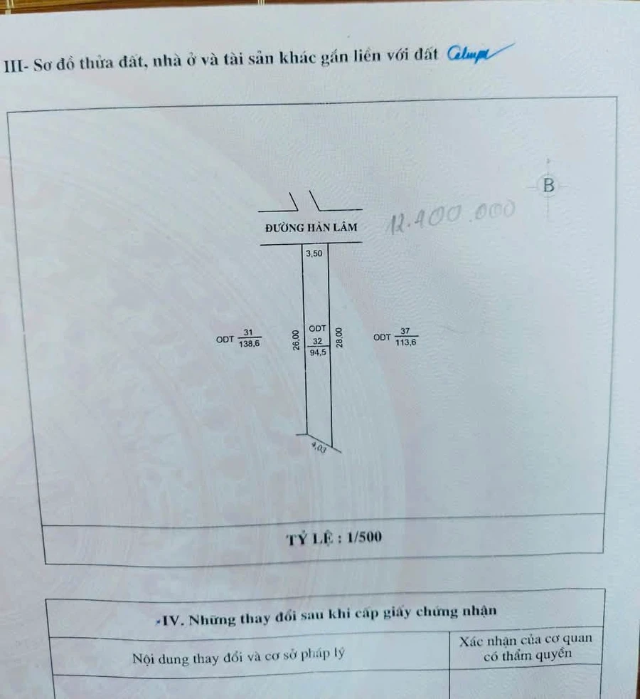 Bán đất mặt đường Hàn Lâm 95m² Hưng Yên - Ảnh thu nhỏ 2