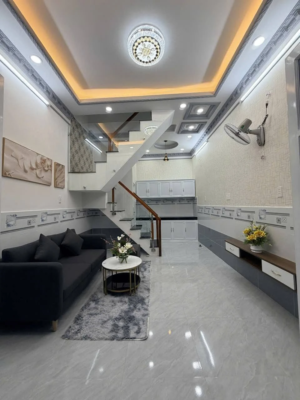 Bán nhà hẻm 2174 Huỳnh Tấn Phát, Nhà Bè, 1 trệt 1 lầu 2PN, giá 1,39 tỷ - Ảnh 1
