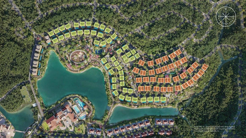 Tặng voucher 1 tỷ | BT song lập 200m² đẹp ven hồ Thanh Xuân Valley