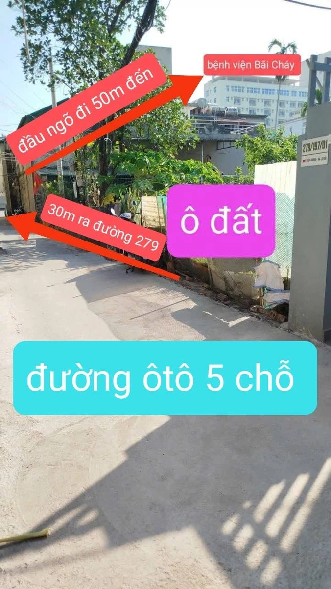 Bán đất 116m² cạnh Bệnh viện Bãi Cháy, hướng Tây Bắc - 2 tỷ - Ảnh thu nhỏ 2