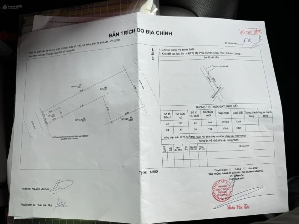Chính chủ bán đất mặt tiền Quốc lộ 91 Mỹ Phú, Châu Phú, An Giang, SHR - Ảnh thu nhỏ 4