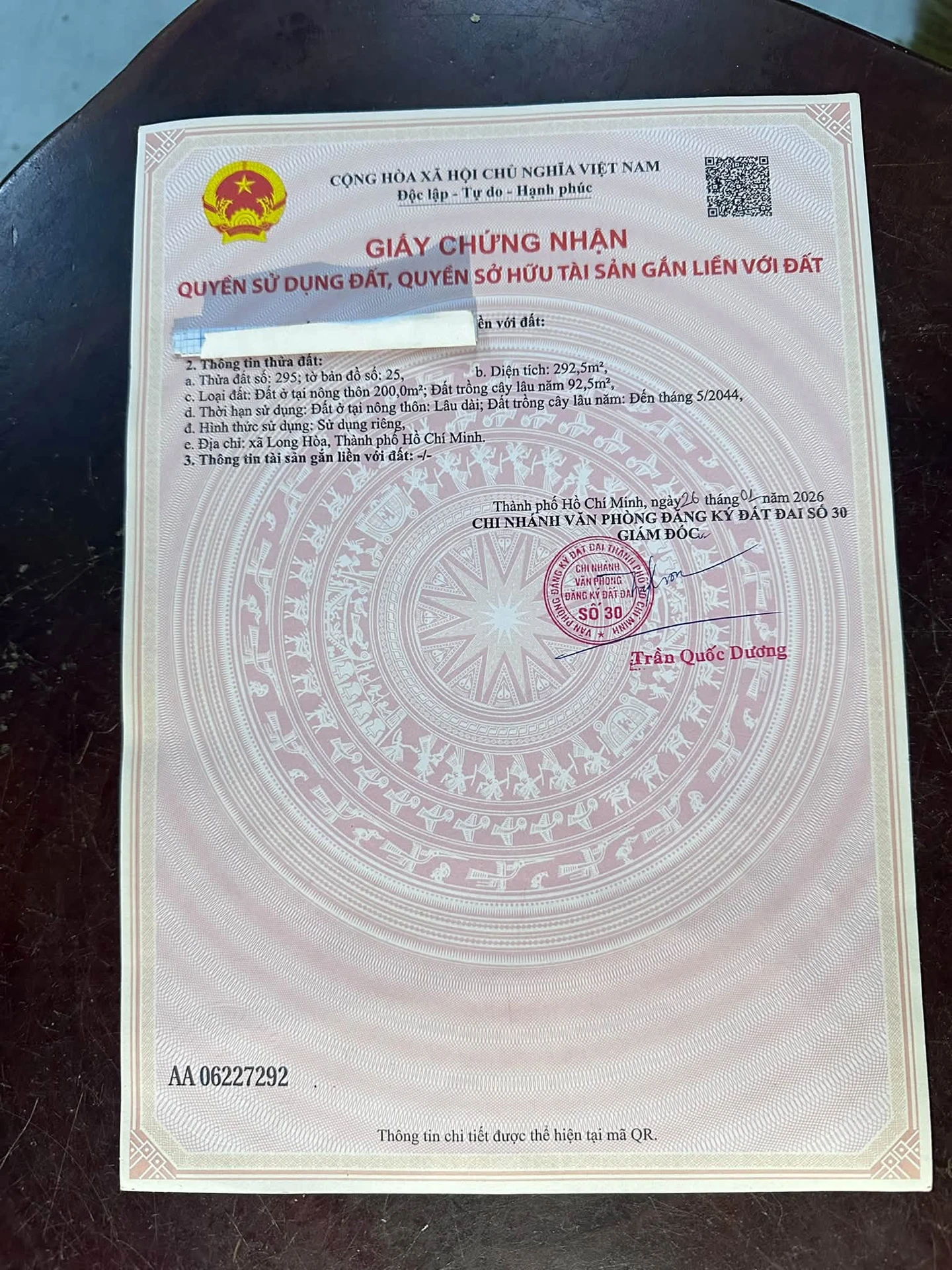 Bán đất nền 300m² tại Thị Trấn Long Hoà, Bình Chánh - Ảnh 1