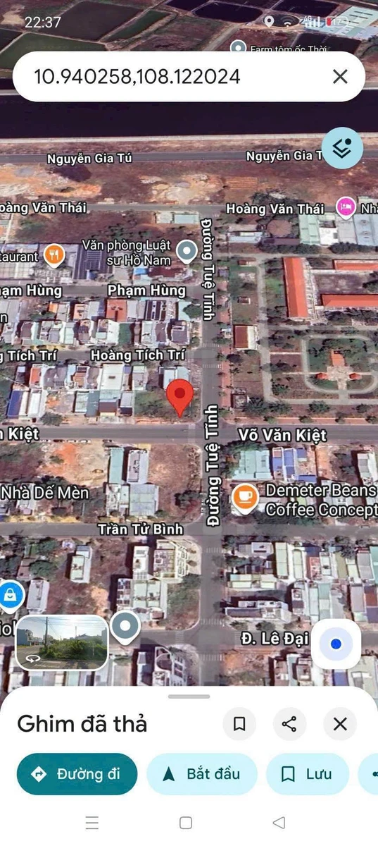 Bán đất thổ cư góc 2 mặt tiền Võ Văn Kiệt - Tuệ Tĩnh, 496,8m2, trung tâm Phan Thiết - Ảnh 1