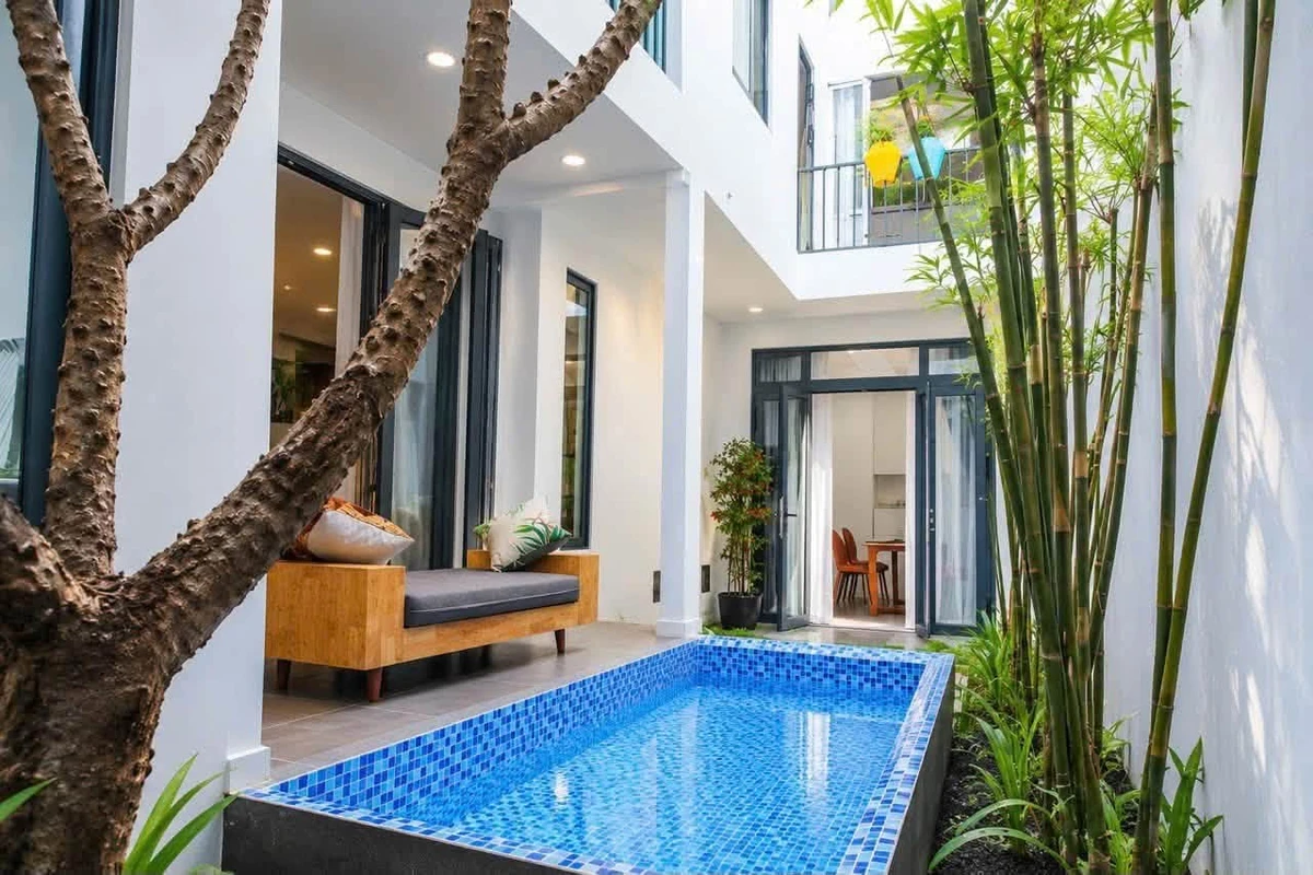 Bán villa 100m2, 4PN, hồ bơi sân vườn Nguyễn Văn Đậu Q.7 - Ảnh thu nhỏ 2