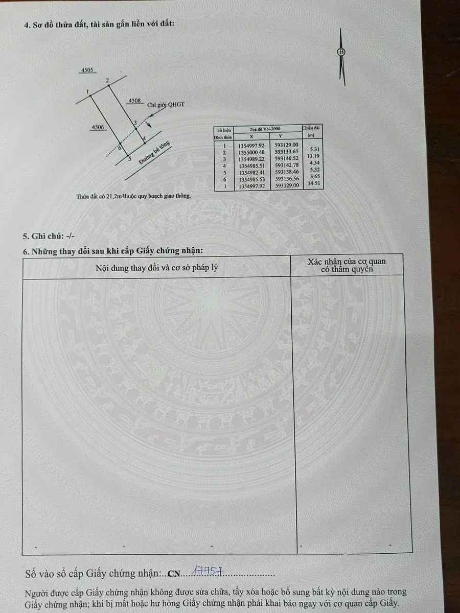 Bán đất Diên Toàn Đông Dinh 94,6m² giá 1 tỷ 650 triệu - Ảnh thu nhỏ 5