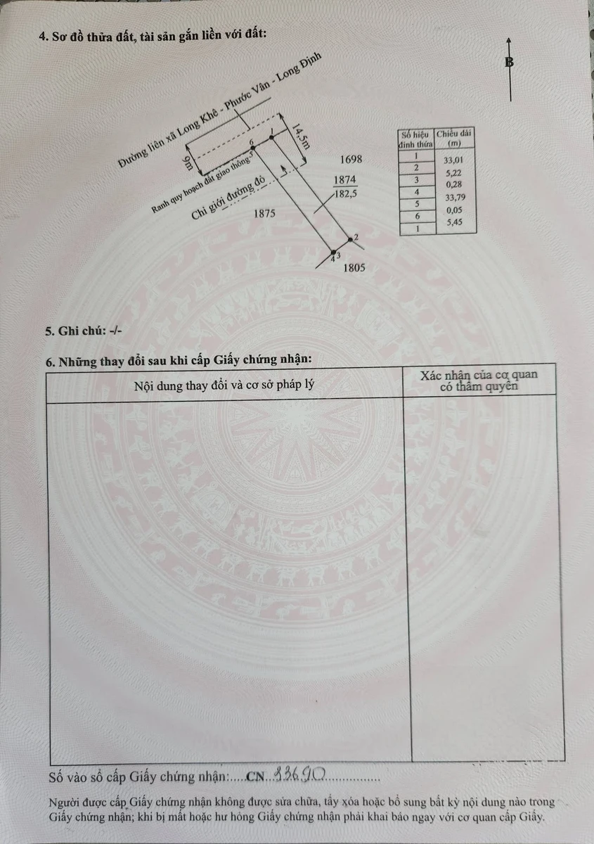 Bán đất mặt tiền Long Khê, Tây Ninh, 182m2, 1,75 tỷ - Ảnh thu nhỏ 2