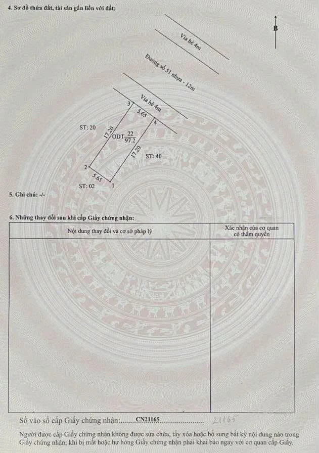 Bán đất mặt tiền Đường số 51, Phú Tân, Bình Dương, 97m² - Ảnh 1