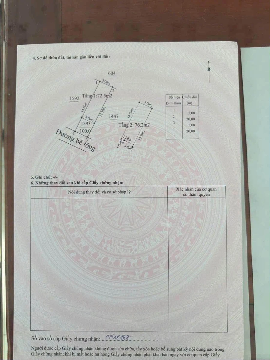 Bán nhà Khánh Bình Tân Uyên 100m² 3PN 2WC - 2 tỷ 880 triệu - Ảnh thu nhỏ 4