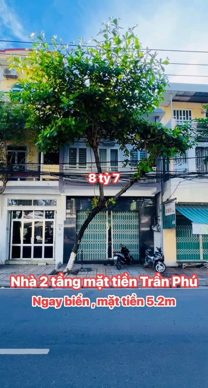Bán nhà 2 tầng mặt tiền Trần Phú, 68.3m², 2PN Nha Trang