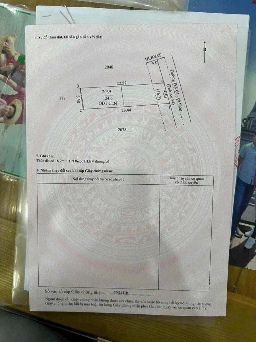 Bán đất Phú An 132m² 1 tỷ 50 triệu Thủ Đức - Ảnh thu nhỏ 3