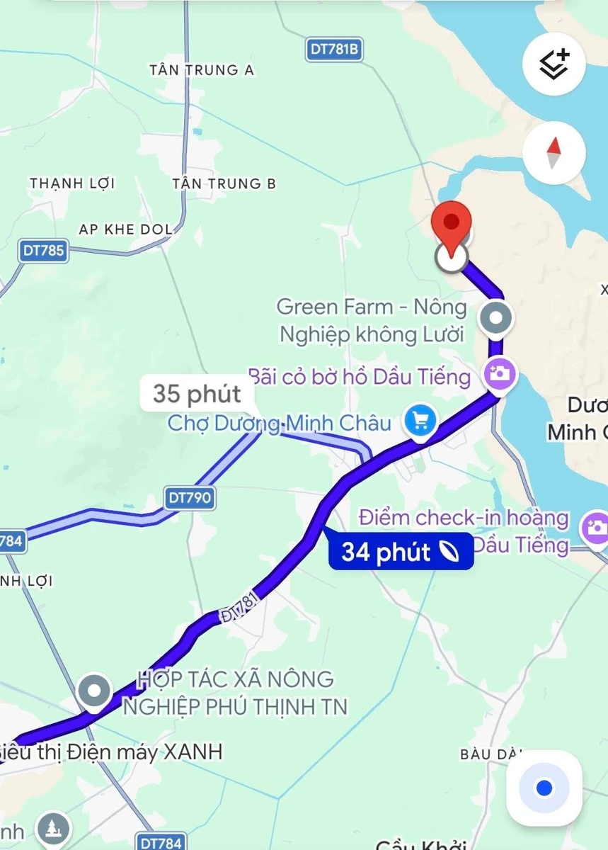 Bán đất view Hồ Dầu Tiếng 3610m² Dương Minh Châu Tây Ninh - Ảnh thu nhỏ 5