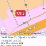 Bán đất nền 1.1 ha sát Phước Hải gần biển Lộc An 7.5 tỷ - Ảnh thu nhỏ 1
