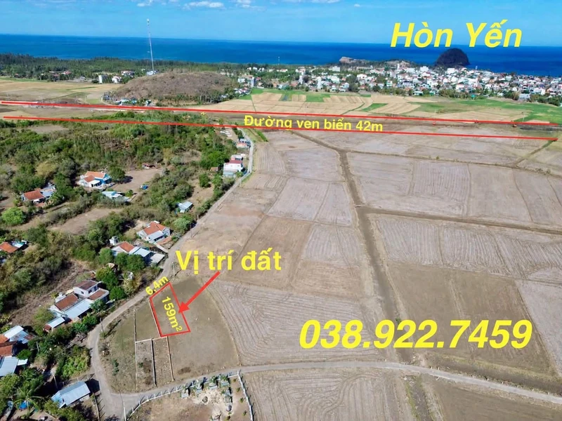 Bán đất gần biển Hòn Yến 159m² chỉ 6 tỷ