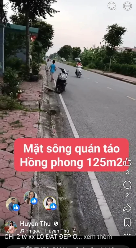 Lô đất mặt sông 125m² chỉ 2 tỷ Nam Sách Hải Phòng