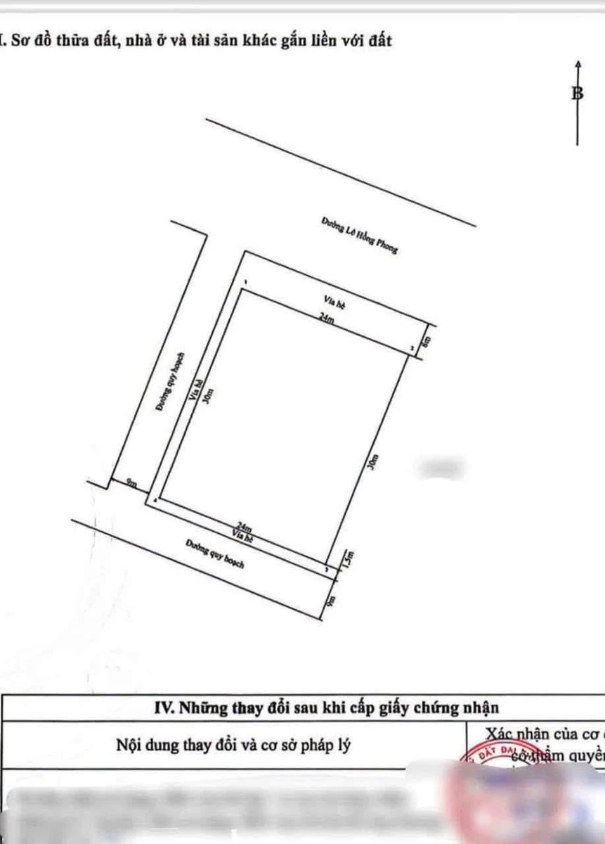 Bán lô góc 720m2 mặt Lê Hồng Phong, 11 tỷ - Ảnh 1