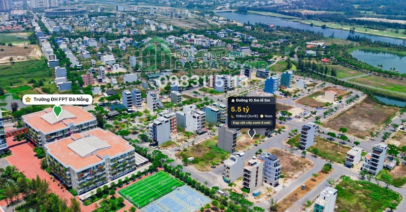 Bán đất shophouse FPT Đà Nẵng 108m2 - 5,5 tỷ