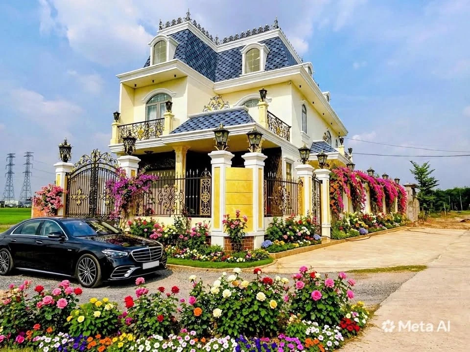 Bán biệt thự 1 trệt 2 lầu 6PN trung tâm thị trấn Đức Hòa, Long An, giá 4,5 tỷ - Ảnh thu nhỏ 2