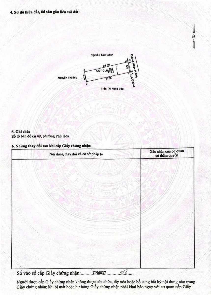 Bán nhà 2PN Thủ Dầu Một 110m2, gần chợ Phú Hòa, 2 tỷ 950 - Ảnh thu nhỏ 3