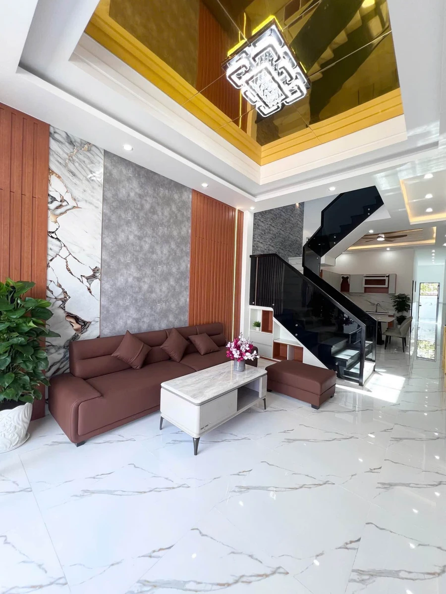 Bán nhà mặt tiền đường Lê Thị Ty 4x34 136m2, 1 trệt 1 lầu 3PN, Xã Phước Lý, Cần Giuộc - Ảnh thu nhỏ 3