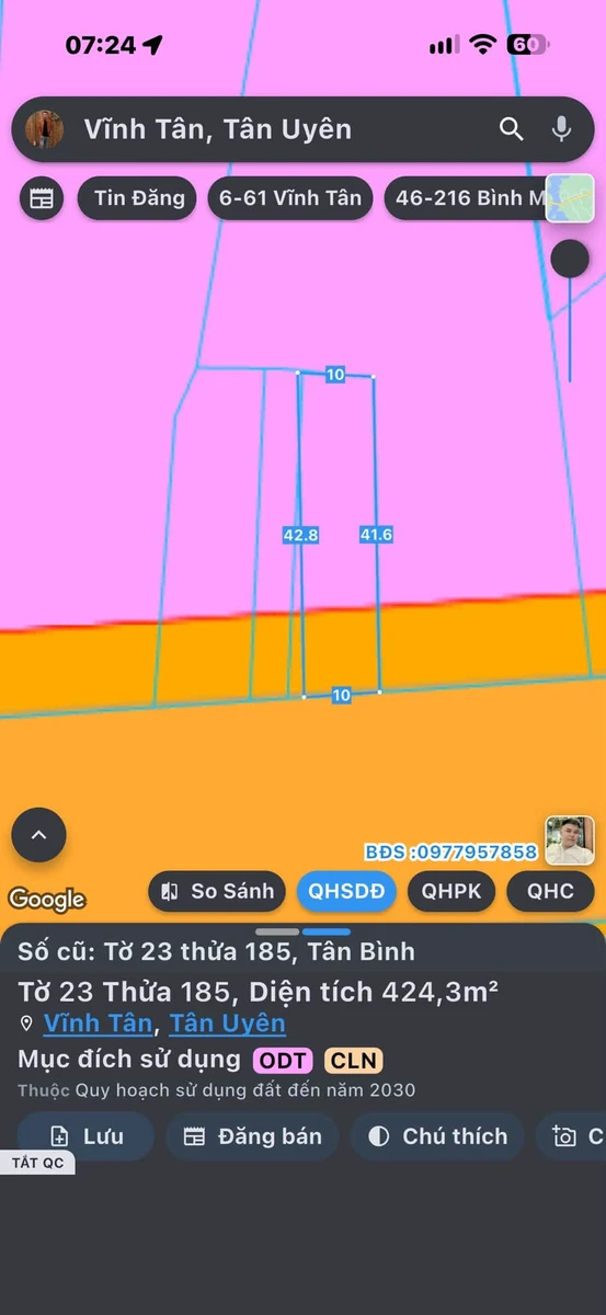 Bán đất Tân Bình 741 m² giá 5 tỷ - Ảnh thu nhỏ 2