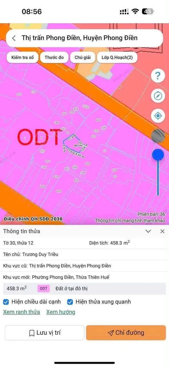 Bán đất trồng cây 500m² Phong Điền Huế 89 triệu - Ảnh 1
