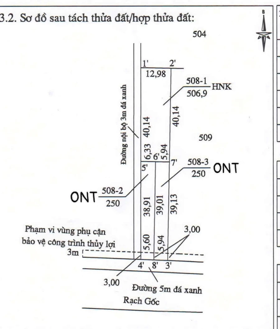 Bán lô góc 2 mặt tiền 1.000m² Thạnh Hòa Bến Lức Long An - Ảnh thu nhỏ 3