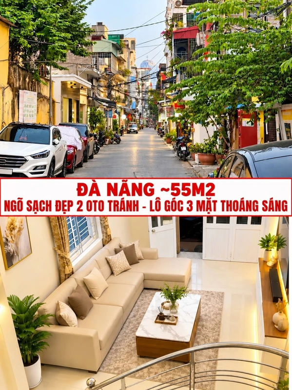 Bán nhà 55m2 gần trường học Đà Nẵng 3.5 tỷ