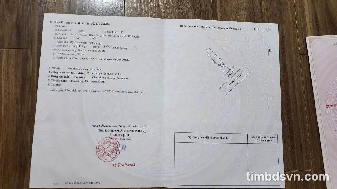 Bán cặp nền đất 216m2 Xuân Thuỷ, Cần Thơ, 12 tỷ - Ảnh thu nhỏ 3