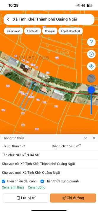 Bán đất thổ cư Tịnh Khê Quảng Ngãi 175m2 (10x35m) full TC, gần biển Mỹ Khê, 750 triệu TL - Ảnh thu nhỏ 3