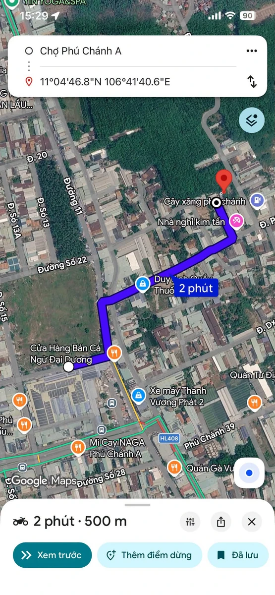 Bán đất mặt tiền đường Phú Chánh 35, 560m2, có 120m2 thổ cư, phường Bình Dương - Ảnh 1