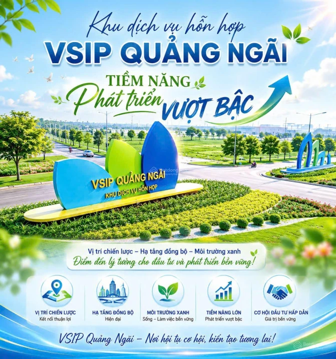 Đầu tư xây dựng tạo dòng tiền cho thuê đang là lợi thế lớn tại VSIP Quảng Ngãi - Ảnh 1