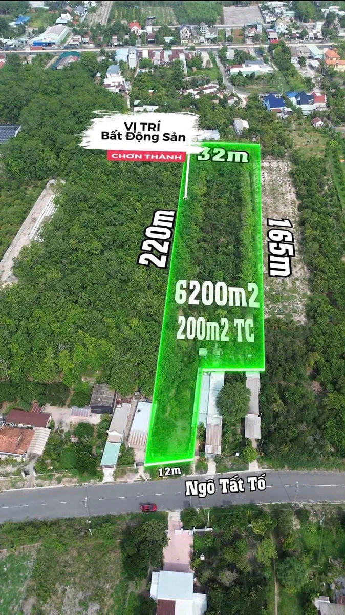 Bán đất Chơn Thành 6200m2 giá 4 tỷ - Ảnh 1