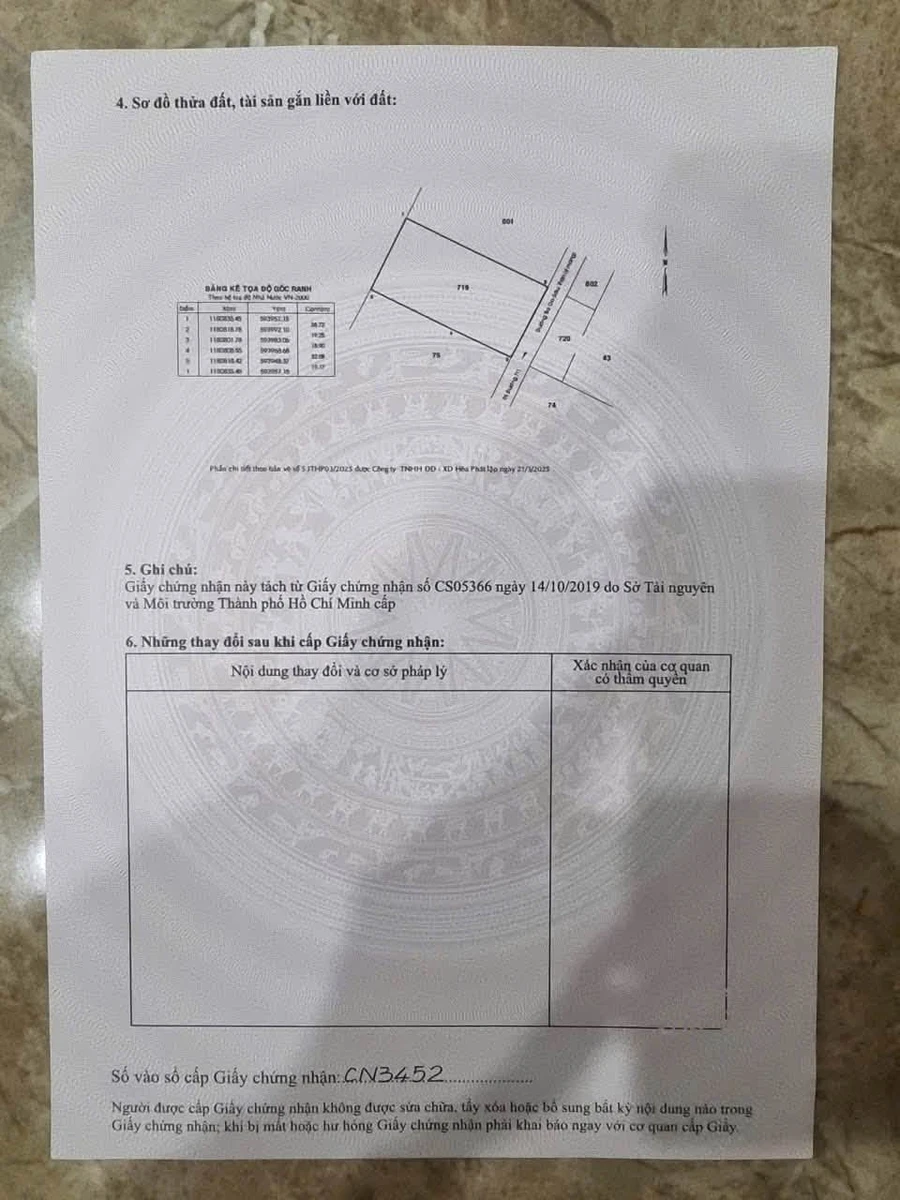 Bán lô đất 743m2 xã Tân Quý Tây, Bình Chánh, giá 5,5 tỷ - Ảnh thu nhỏ 3