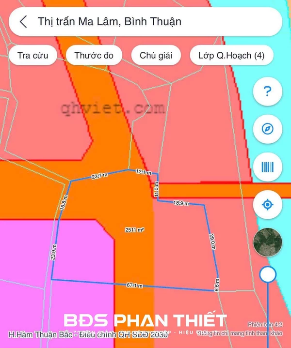 Bán đất 2.511,4 m² tại Ma Lâm, Lâm Đồng