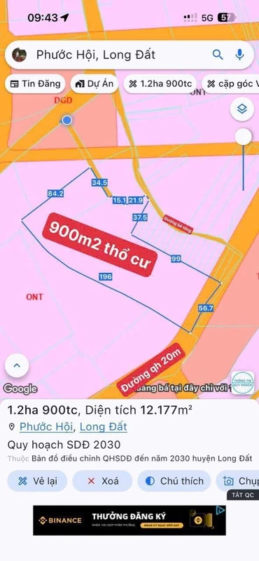 Bán 1.2ha đất làm homestay sát biển Lộc An